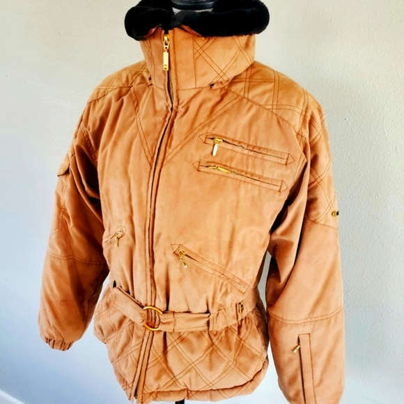 NILS Quilted Tan Winter Coat - Size 6 (EUC) - Picture 16 of 16